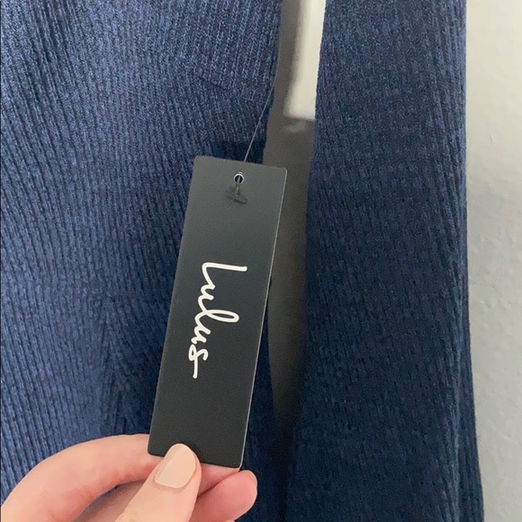 NEW Lulu’s Off the Shoulder Sweater Dress - Picture 6 of 6